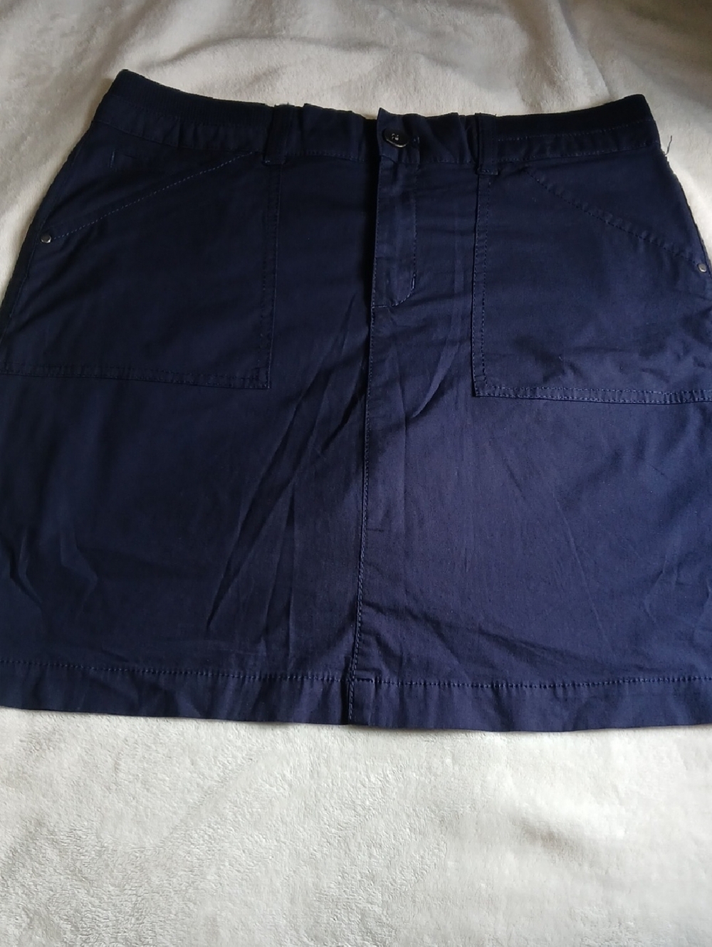 croft & barrow Navy Utility Mini Skirt Size 6